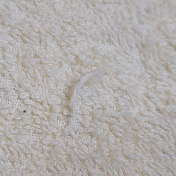 Vintage Muscogee Bath Towel Sculpted P Willows Design Pale Yellow Edge Wear - Picture 6 of 11